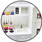 play kitchen area